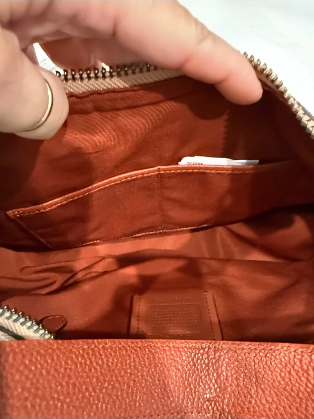 “COACH” Harley Hobo with Exotic Trim Handbag Purse